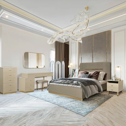 Double Bedroom 7 Pieces with Wardrobe LM-001B