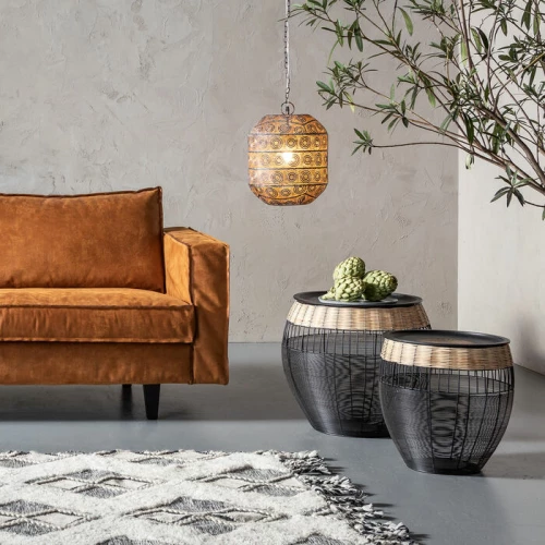 Side Table African Drums - 84390