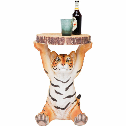 Side Table Animal Tiger 35cm - 78892