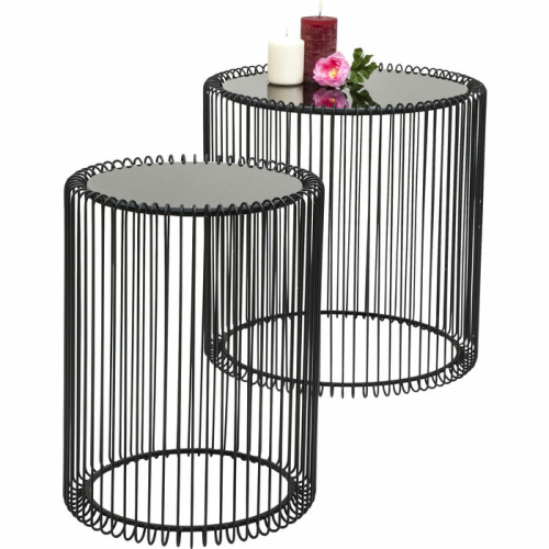 Side Table Wire Black 44cm - 79578