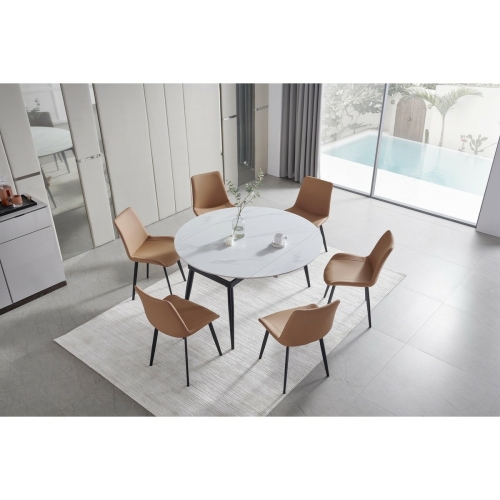 Dining Table with 6 Chairs DW-T03-W01 - Extendable