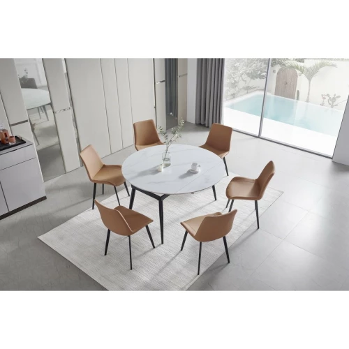 Dining Table with 6 Chairs DW-T03-W01 - Extendable