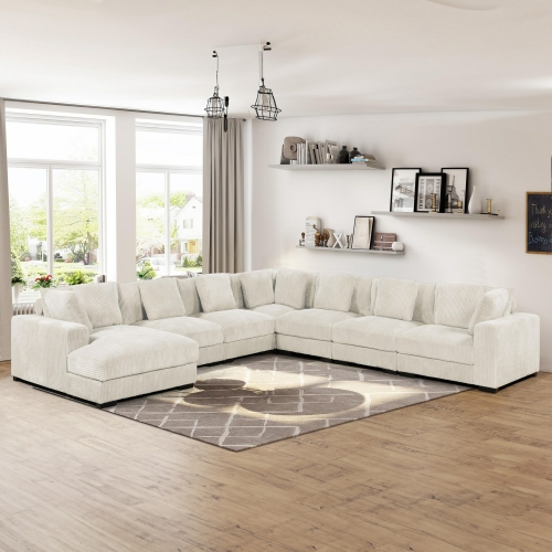 Corner Set Beige 7 Seater TZ119-ML843-17