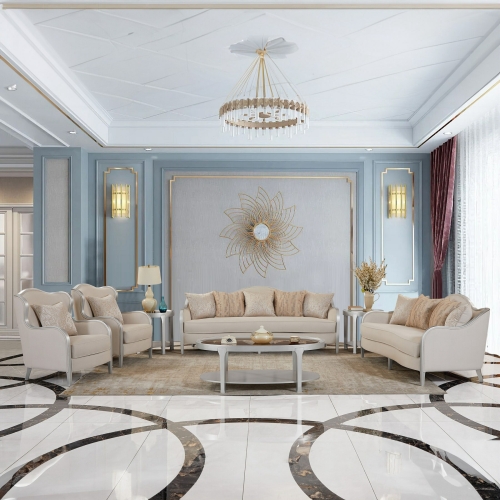 Sofa Set Classic 7 Seater with Table Set NC856A