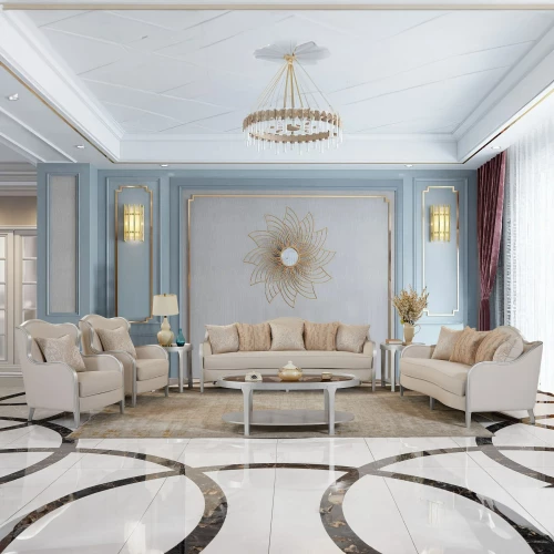 Sofa Set Classic 7 Seater with Table Set NC856A