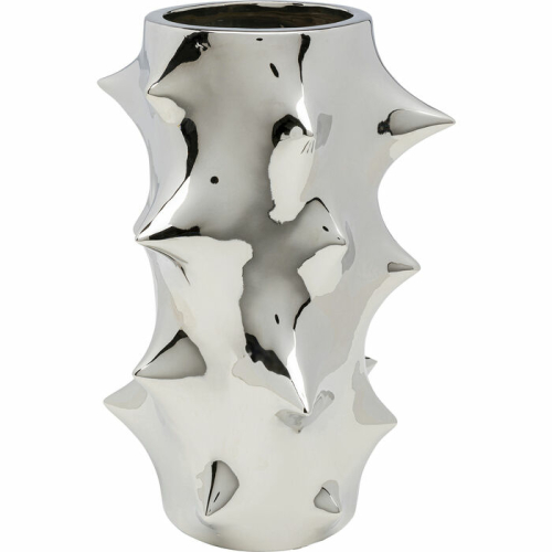 Vase Pointy Silver 30cm Silver - 55134
