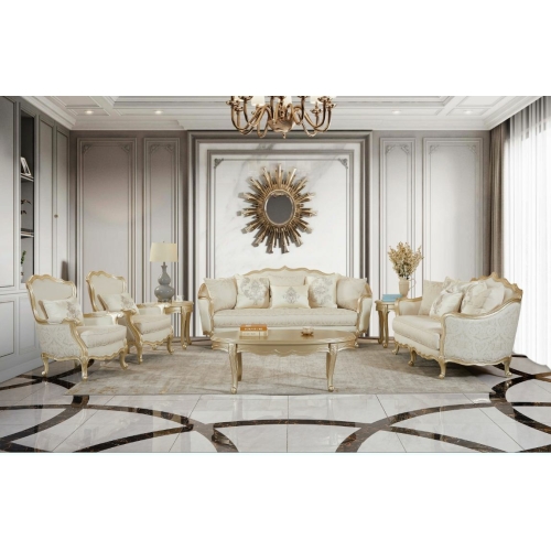 Sofa Set Classic 7 Seater with Table Set 24302B