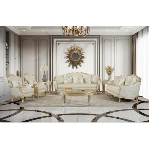 Sofa Set Classic 7 Seater with Table Set 24302B
