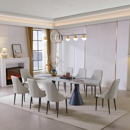 Dining Table with 8 Chairs DW-T19-W07