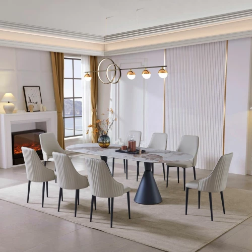 Dining Table with 8 Chairs DW-T19-W07