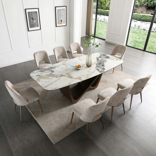 Dining Table with 8 Chairs DT9495FCI-DC1406
