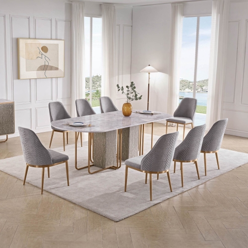 Dining Table with 8 Chairs DW-T58-D-W76