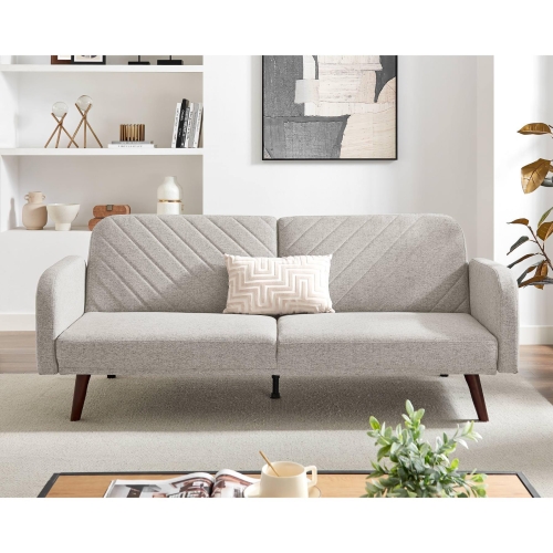 Sleeper Sofa Beige 3 Seater M-505030AC