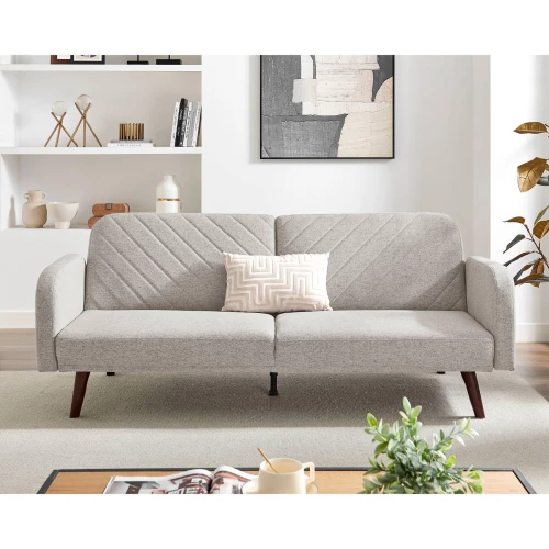 Sleeper Sofa Beige 3 Seater M-505030AC