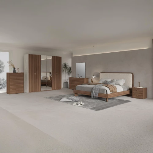 Double Bedroom 7 Pieces with Wardrobe K18