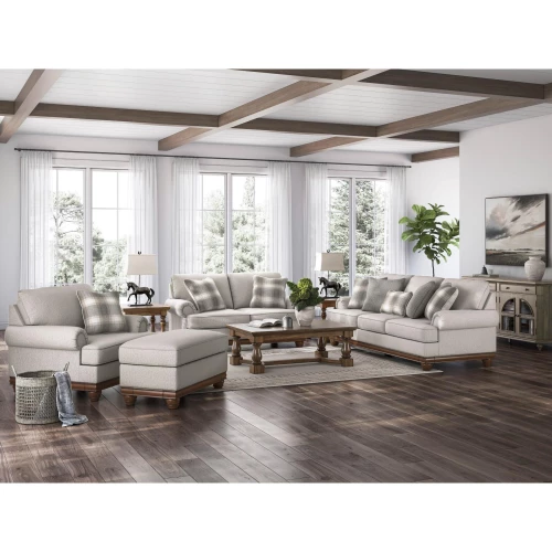 Sofa Set Grey 6 Seater 56803
