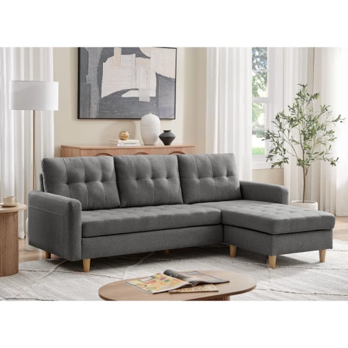 Reversible Left/Right Corner Sofa Dark Grey . M-110222BF-CB-34