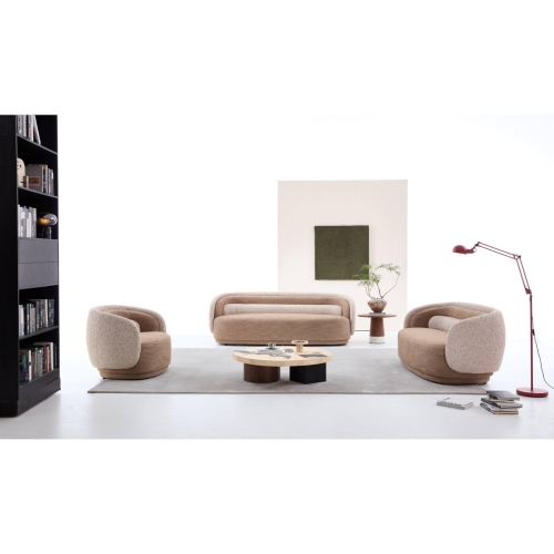 Sofa Set Beige 6 Seater S2517-1