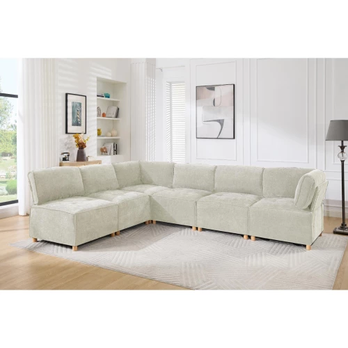 Corner Set Beige 10 Seater M-110257BF
