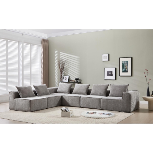 Corner Set Light Brown 6 Seater M-110234BF-YN04