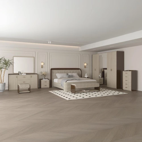 Double Bedroom 7 Pieces without Wardrobe B17A