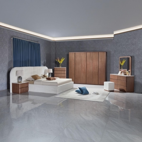 Double Bedroom 7 Pieces with Wardrobe 1047AL