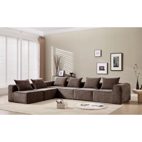 Corner Set Brown 13 Seater M-110234BF