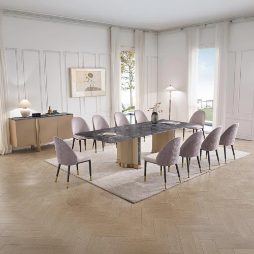 Dining Table with 10 Chairs DW-T51-D-W78