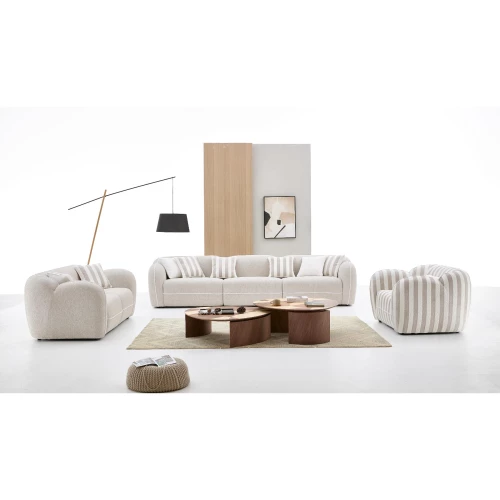 Sofa Set Beige 6 Seater BK2587-B