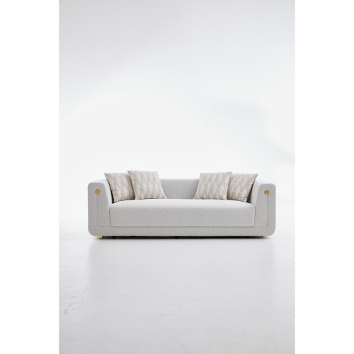 Sofa Beige 3 Seater S2528