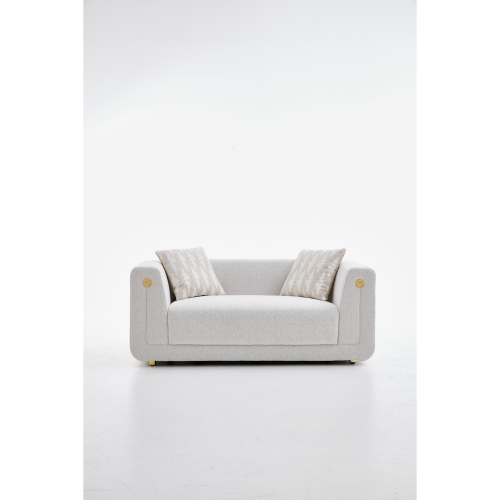 Loveseat Beige 2 Seater S2528