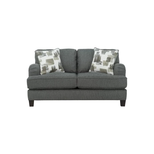 Loveseat Dark Grey 2 Seater LOS ANGELES