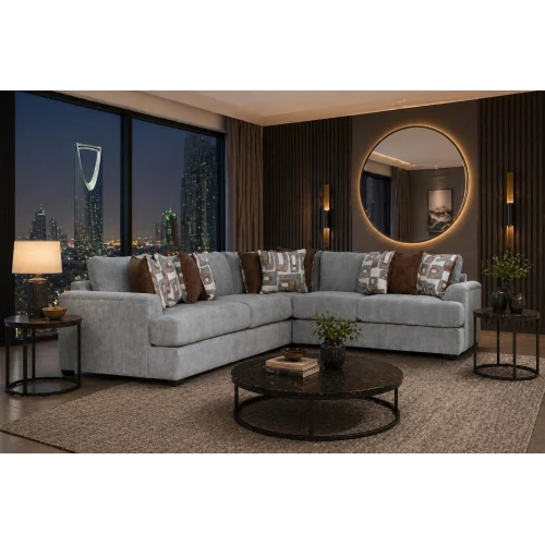 Corner Set 5 Seater TREATY LINEN
