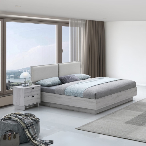 Double Bedroom White Wash 5 Pieces SPRING