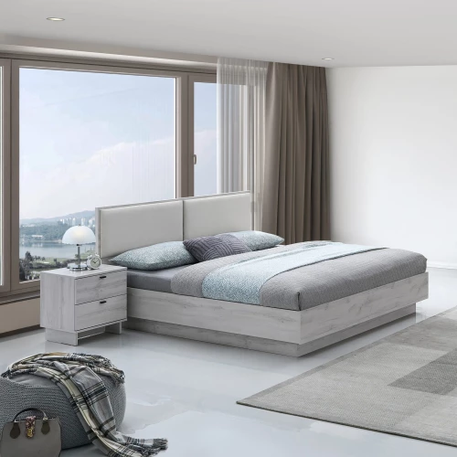 Double Bedroom White Wash 5 Pieces SPRING