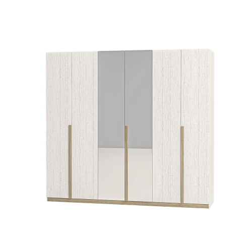Wardrobe 6 Doors White - 2030
