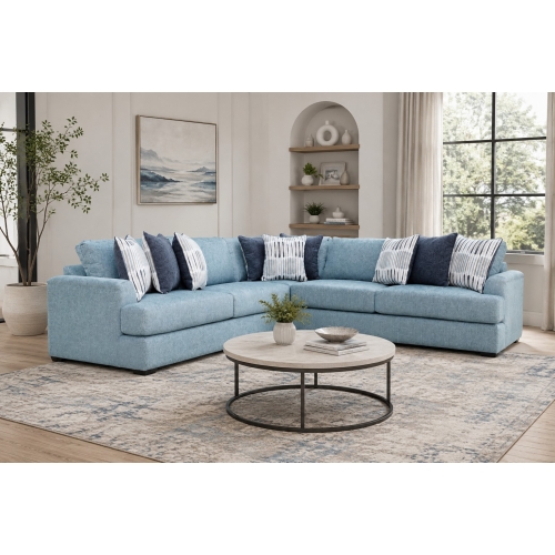 Corner Set 5 Seater TREATY LINEN-H-2