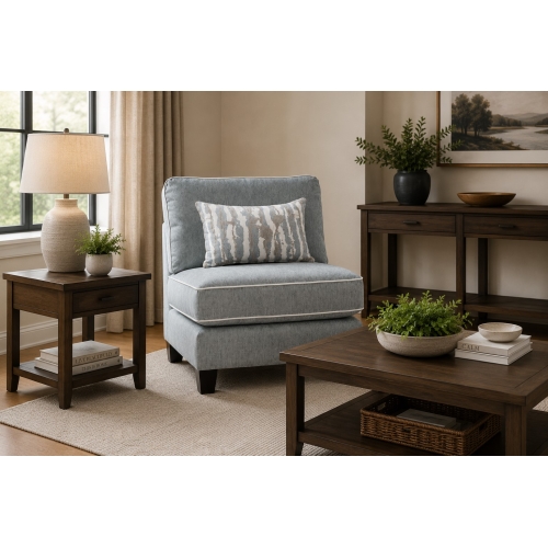 Armless Chair - AWESOME OATMEAL-H-4