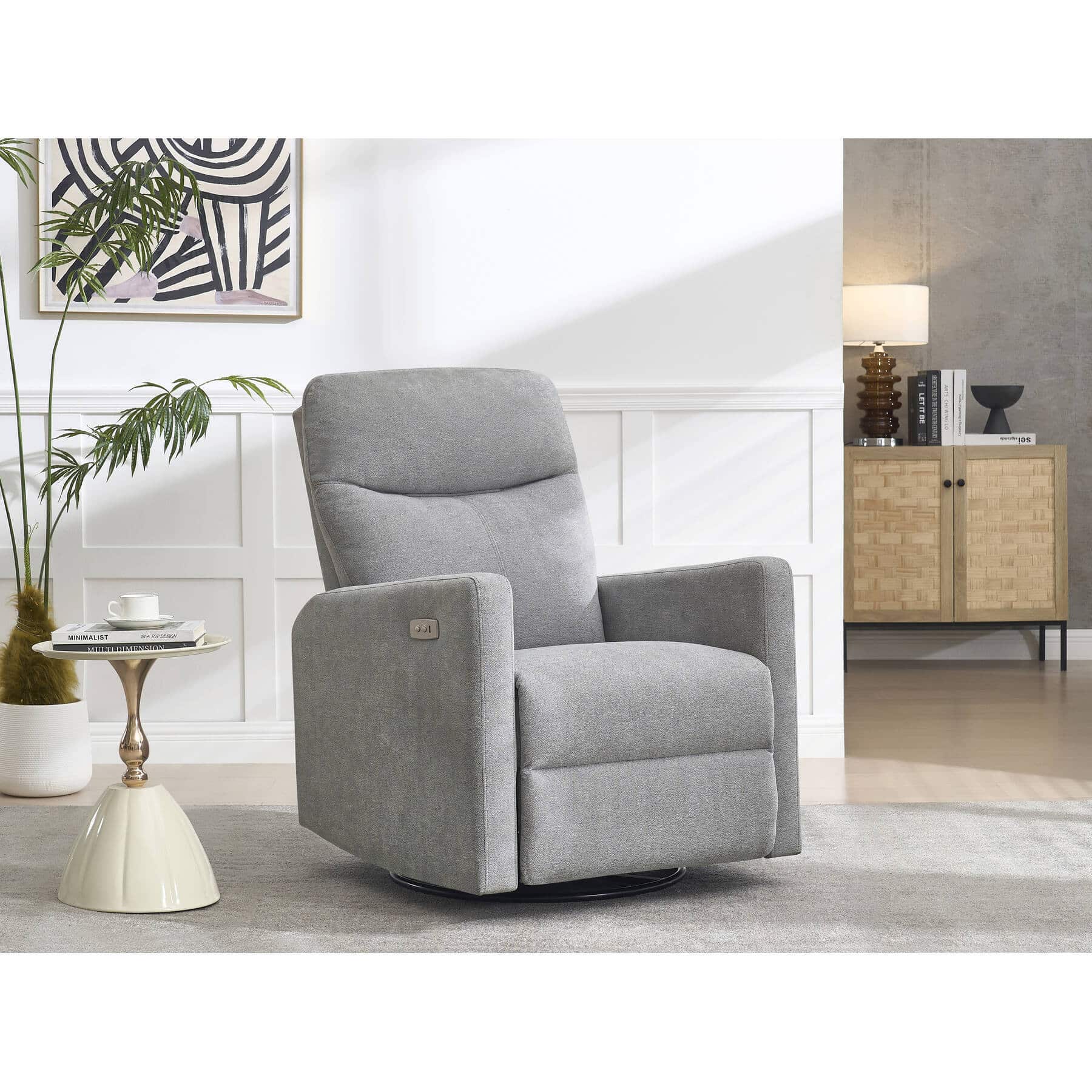 35-30-00075-3.jpg Dark grey fabric power swivel recliner with extended footrest and touchpad control