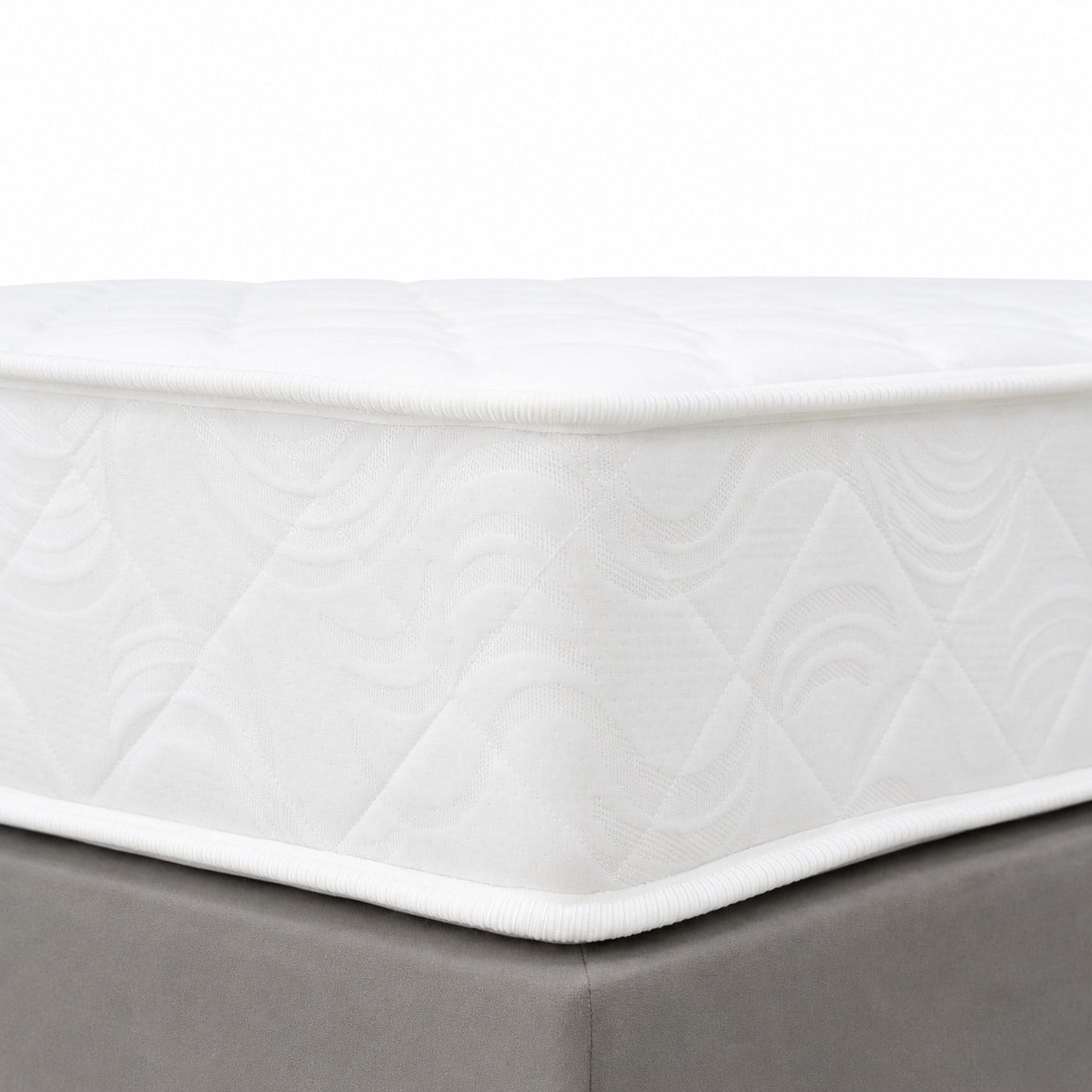 11-30-00513-1.jpg White knitted-cover Bonnell spring mattress, 160x200 cm, flippable medium-firm design